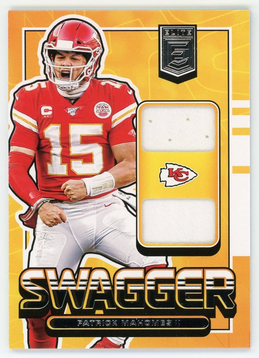 2020 Panini Donruss Elite Swagger Dual Jersey Relic SP Patrick Mahomes #SW6